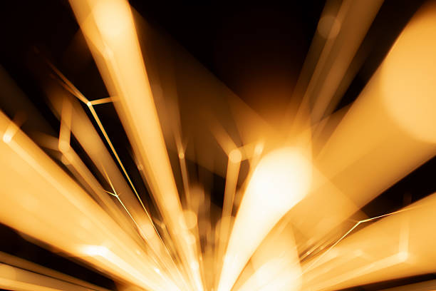 stars of iron, explosion of sparks from an electrical short circuit