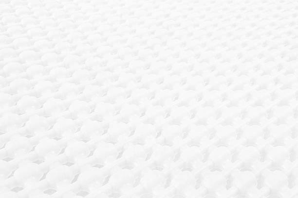 istock White coloured all over full frame crisscross woven wicker or intertwined rattan design, angled lateral side view grid pattern textured effect grunge horizontal grayscale vector backgrounds 2215828531