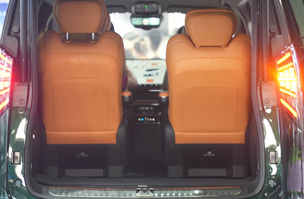 The backseats of a modern car