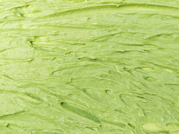 istock Close up of green cream detergent texture background 2215840399