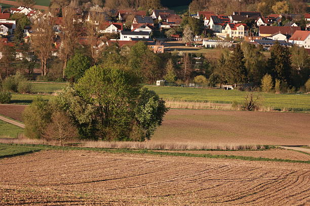 istock Rural landscape with a tree in the foreground 2215847817