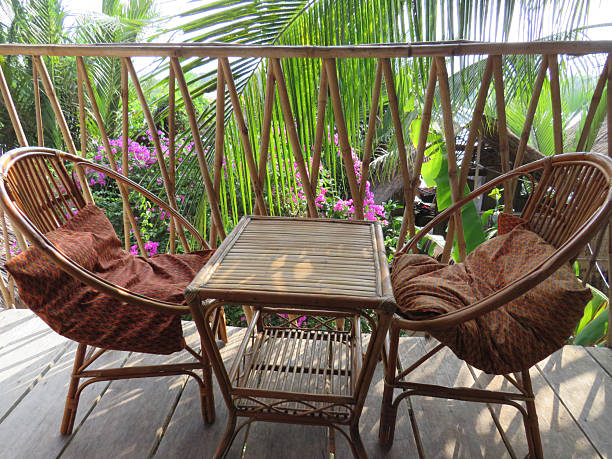 istock Table and Chairs at Eden Eco Village in Kampot, Cambodia 2215849646