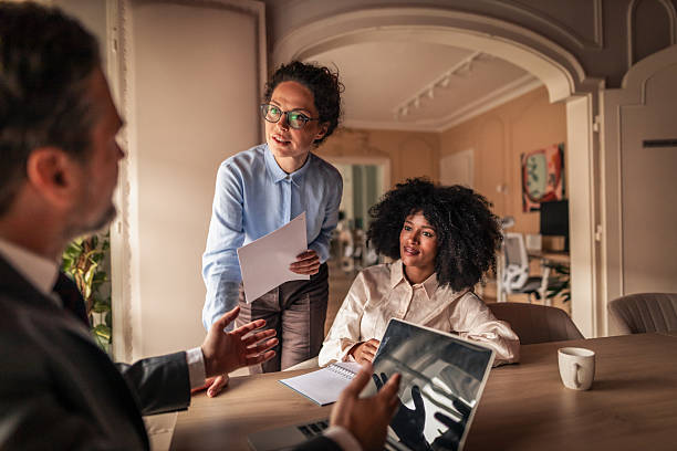 istock Team Collaboration in Modern Office Environment During a Business Meeting 2215849883