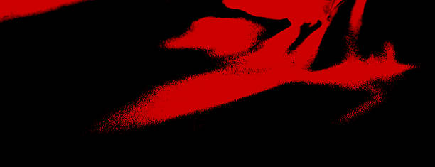 istock Red background with black spots , lines, grains, noice, splash 2215850561