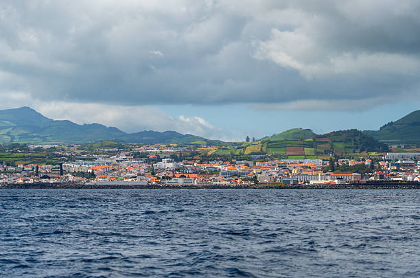 istock Coastal cityscape from the sea 2215854914