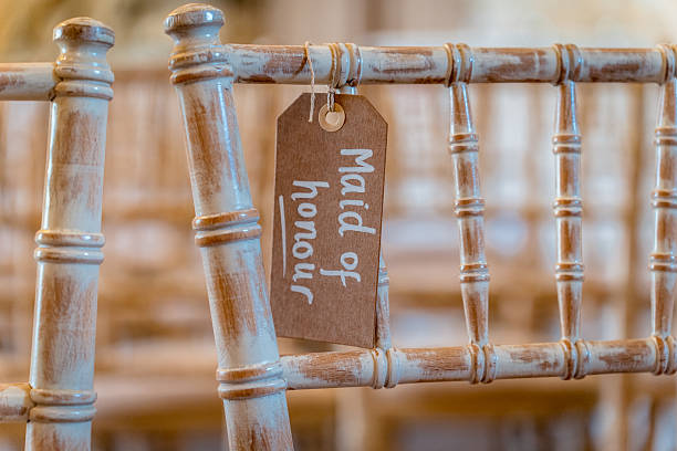 istock Maid of honour wedding sign 2215860581