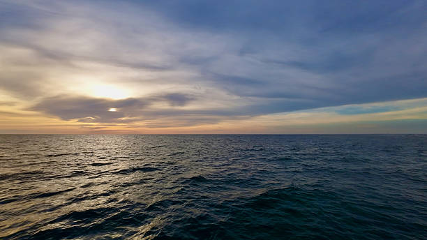 istock Picturesque sunset over the sea. 2215861012