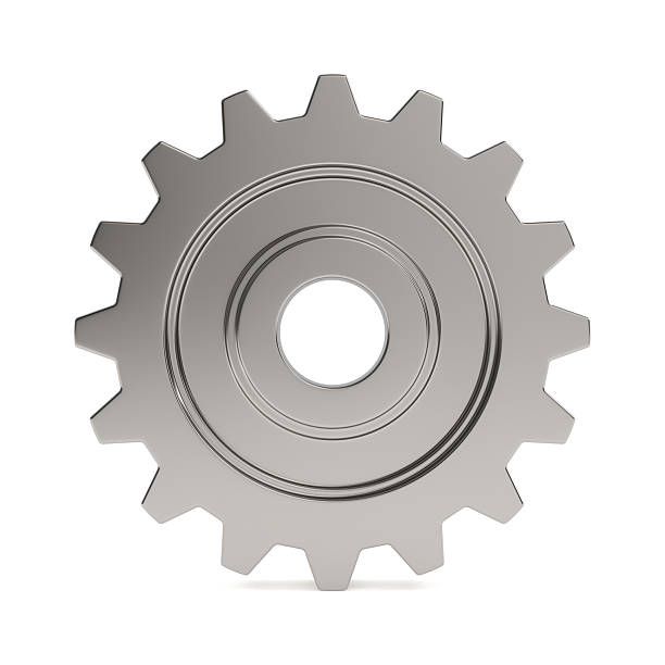 istock gear on white background. Isolated 3d illustration 2215862464