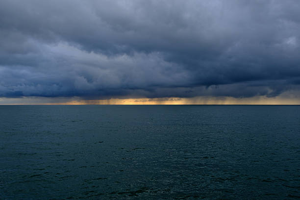 Dark rainy clouds before a thunder-storm