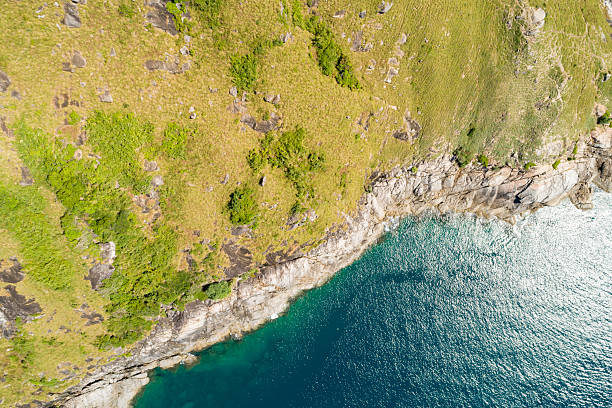 istock Aerial view seashore landscape nature view,Sea summer background 2215875619