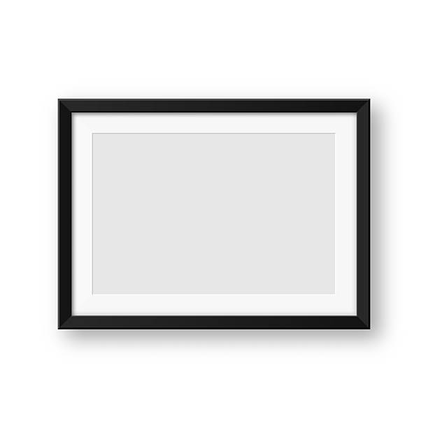 istock Realistic blank black picture frames collection. Modern poster mockup for artwork, photography, or advertising. Perfect for art galleries, interior decor, and branding. Vector illustration 2215894200