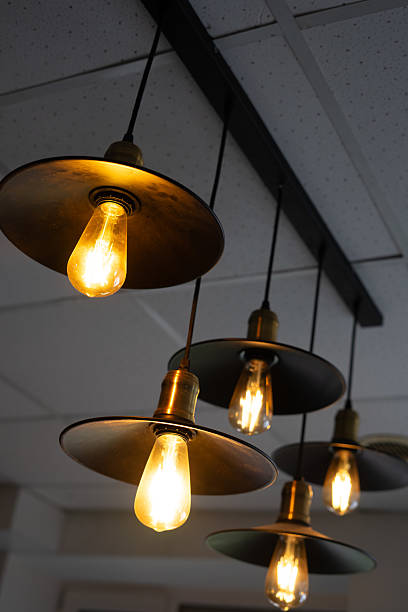 istock soft light lamps, lighting, yellow warm light, interiors and rooms 2215896375