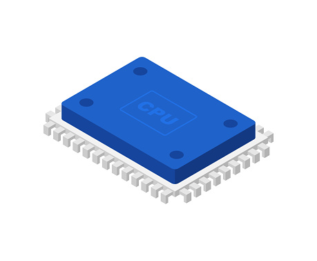 Computer Proccesing System Cpu Pc Processor Isolated Central Processing System For Computer Stock ...