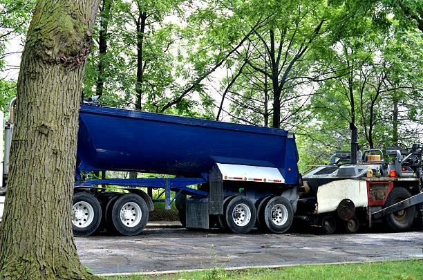 Computer generated 3D illustration with a concrete mixer truck against a white background