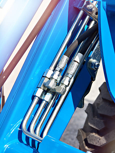 istock Hoses of hydraulic machine 2215919378