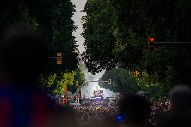 istock Champions' Parade Through the Green Tunnel 2215921852
