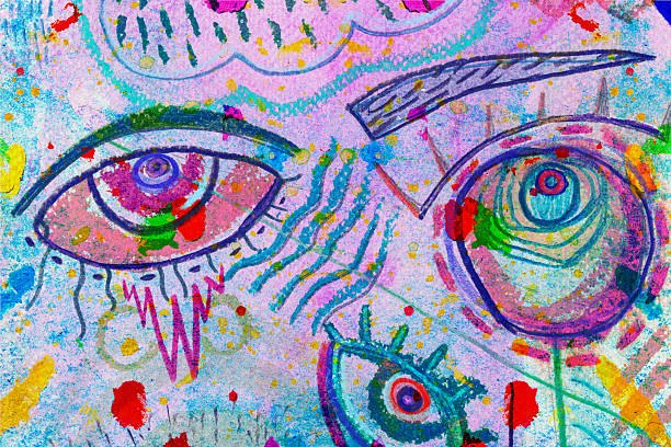 istock Close-Up Abstract Eyes with Intricate Detail 2215923360