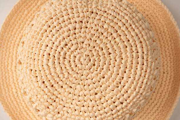 istock Straw summer hat with isolated on white background. 2215926264
