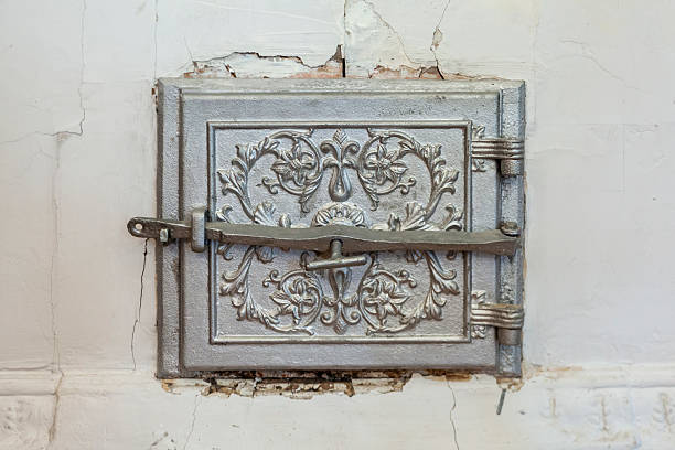 The door of old-time house stoves.