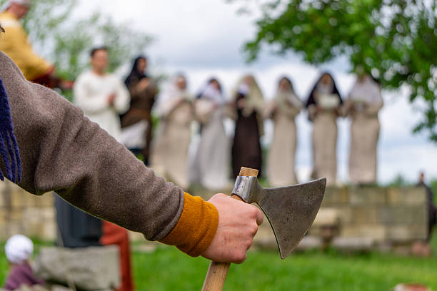 Replicas Of Medieval Punishment Devices.