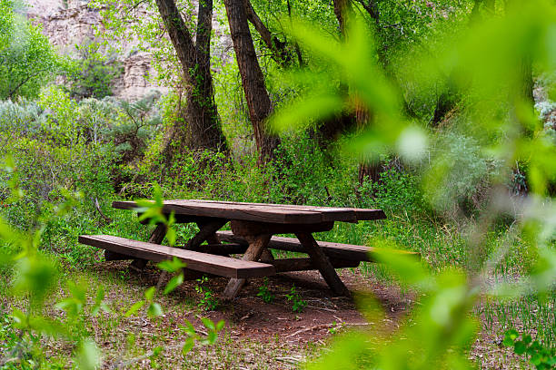 Old empty wooden table photo background