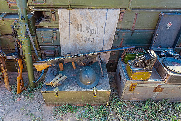 istock Open-air museum of the Second World War on a sunny day 2215940852