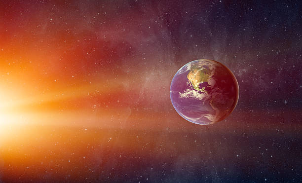 istock Planet Earth with a spectacular sunset 2215944593