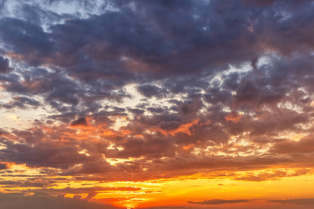istock A vibrant sunset sky with orange and red colors 2215944859