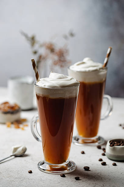 istock Iced coffee in a tall glass 2215945120