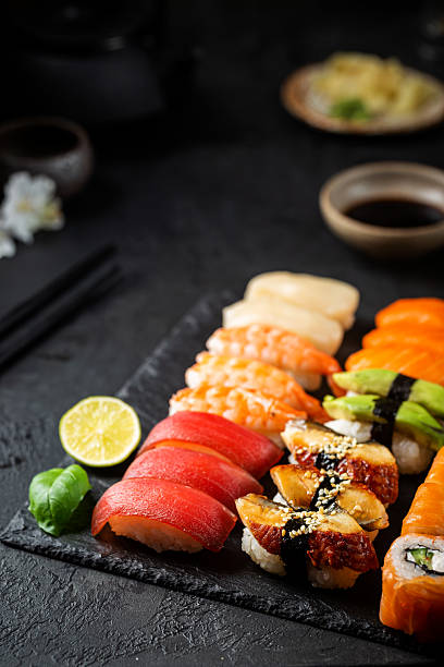 istock Set of sushi and maki 2215945138
