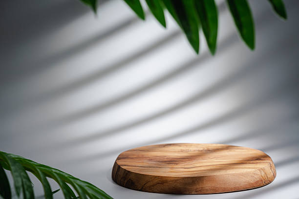 istock Wooden podium for product 2215945237