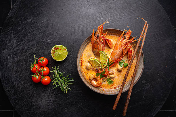 istock Tom Yam kung Spicy soup 2215945246