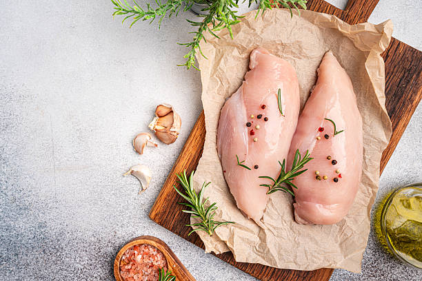 istock Raw chicken fillet or breasts 2215945365