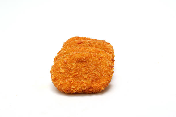 istock Deep fried mashed potatoes covered with bread crumbs isolated on a white background. 2215957389