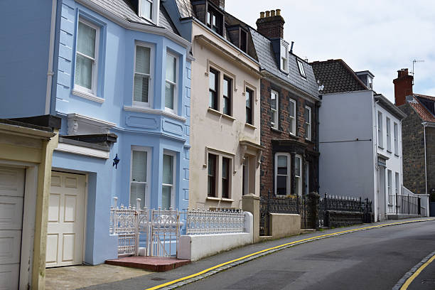 istock Guernsey, two-storey houses 2215958667