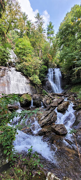 istock A beautiful Anna ruby waterfall in Helen, Georgia, USA 2215960493