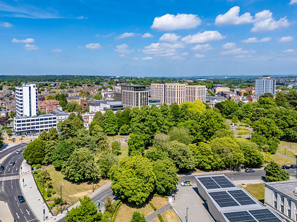 istock Southampton City Centre with public park 2215961568