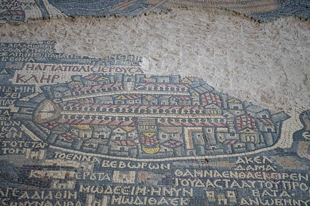 Mosaic floor in the former Roman city of Conímbriga, that reached its splendour under Emperor Augustus in the 2nd century AD: today is one of the richest archaeological sites in Portugal