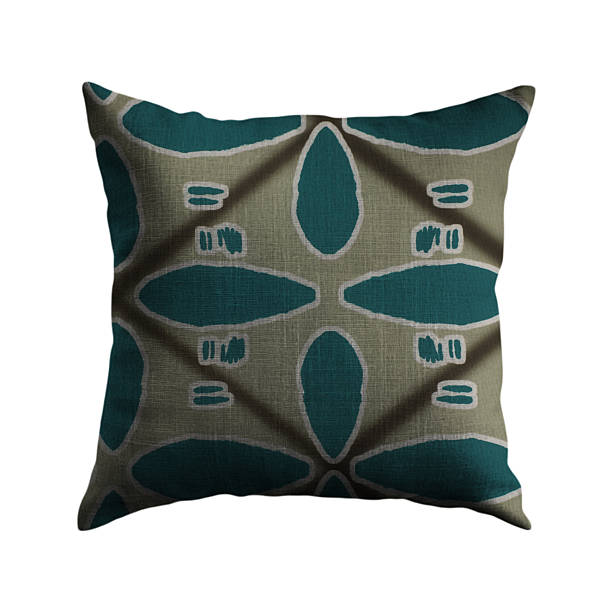 istock Decorative Throw Pillow with Ornate Patterned Design, isolated transparent png backdrop 2215967098