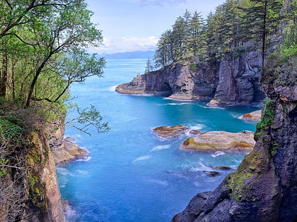 istock Long expusre photo at Cape Flattery. 2215971202