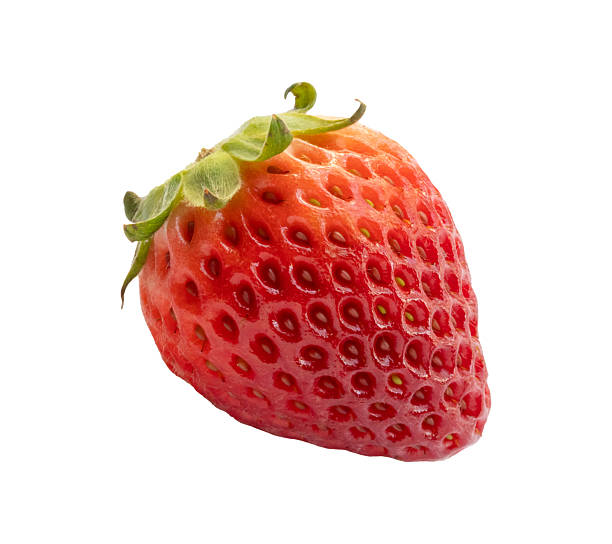istock Fresh red strawberry isolated on white background 2215980711