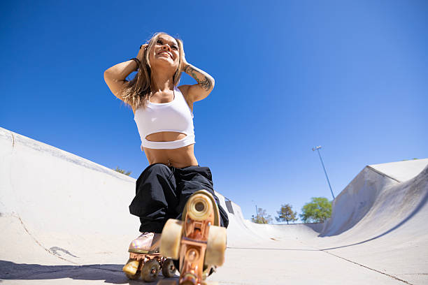 istock Little Person Roller Skating 2215983339