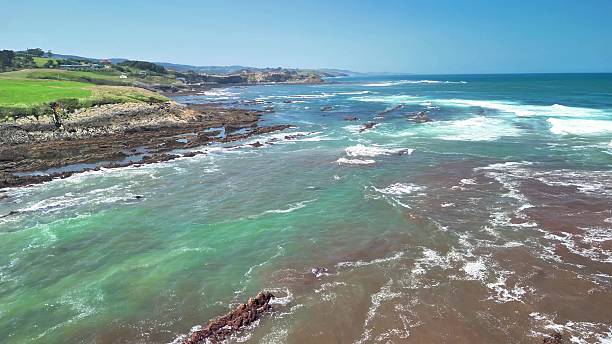 istock Enjoy a stunning coastal view with a mesmerizing rocky shoreline and clear captivating waters 2215989662