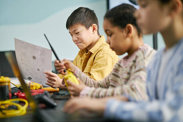 Children Engaging in STEM Educational Activities