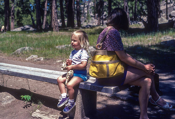 Devils Tower NM - Mother & Daughter - 1981. Scanned from Kodachrome 25 slide.