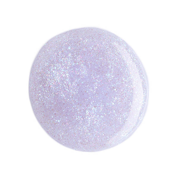 istock Sample of nail polish with glitter isolated on white, top view 2215996123