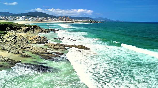 istock Experience Stunningly Beautiful Coastal Views Featuring Waves and Vibrant Blue Waters 2215998827