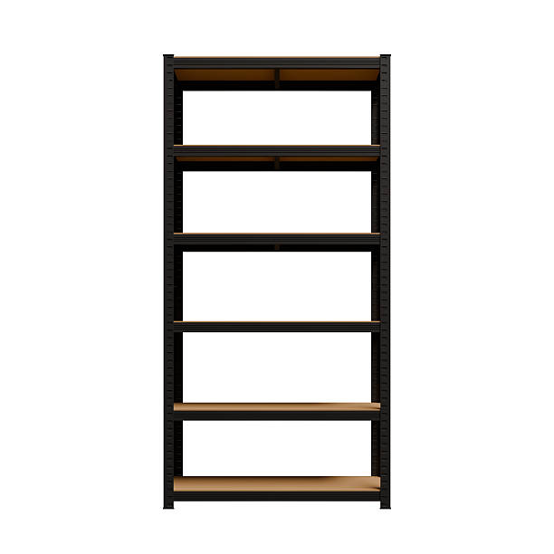 istock Mild Steel Shelving Front View 3D Render Illustration 2216001651