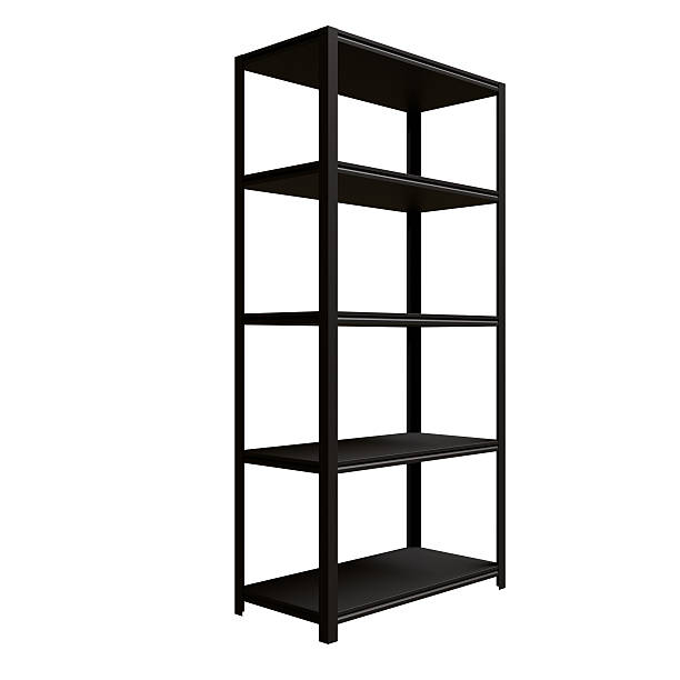 istock Steel Shelving Side View 3D Render Illustration 2216001655