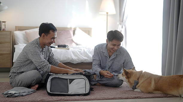 istock The gay couple is getting ready to take a trip. 2216006302